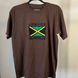 Jamaica T shirt athletic size L brown color JAMAICAN ATHLETIC brand